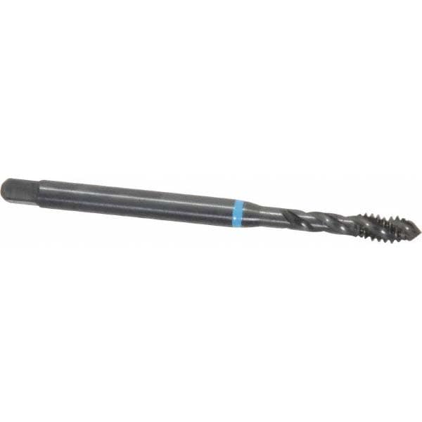 Emuge BU503210.5007 Spiral Flute Tap: #10-24, UNC, 3 Flute, Modified Bottoming, 3B Class of Fit, Cobalt, Oxide Finish Image