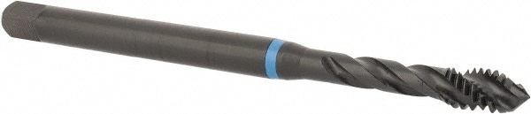 Emuge BU503210.5008 Spiral Flute Tap: #12-24, UNC, 3 Flute, Modified Bottoming, 3B Class of Fit, Cobalt, Oxide Finish Image