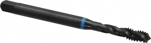 Emuge BU503210.5009 Spiral Flute Tap: 1/4-20, UNC, 3 Flute, Modified Bottoming, 3B Class of Fit, Cobalt, Oxide Finish Image