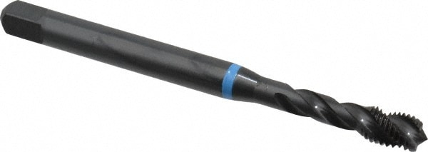 Emuge BU503210.5043 Spiral Flute Tap: 1/4-28, UNF, 3 Flute, Modified Bottoming, 3B Class of Fit, Cobalt, Oxide Finish Image