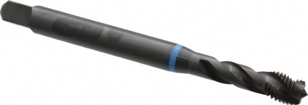 Emuge BU503200.5044 Spiral Flute Tap: 5/16-24, UNF, 3 Flute, Modified Bottoming, 2B Class of Fit, Cobalt, Oxide Finish Image