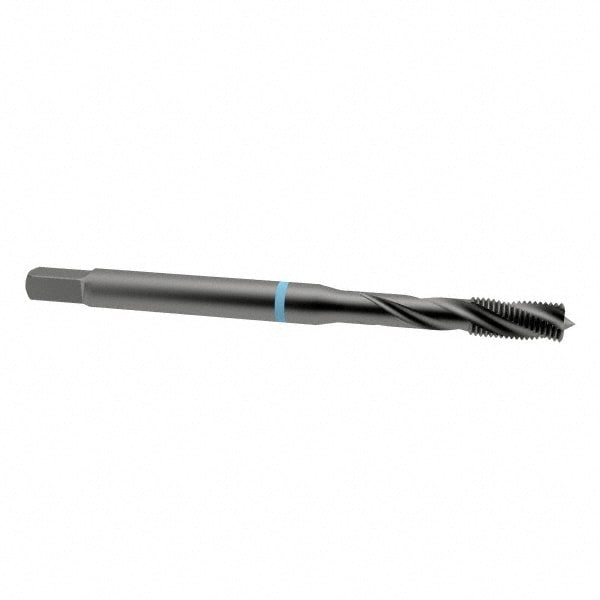 Emuge BU503200.5011 Spiral Flute Tap: 3/8-16, UNC, 3 Flute, Modified Bottoming, 2B Class of Fit, Cobalt, Oxide Finish Image