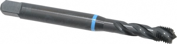 Emuge BU503200.5045 Spiral Flute Tap: 3/8-24, UNF, 3 Flute, Modified Bottoming, 2B Class of Fit, Cobalt, Oxide Finish Image