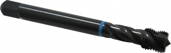 Emuge CU503200.5047 Spiral Flute Tap: 1/2-20, UNF, 4 Flute, Modified Bottoming, 2B Class of Fit, Cobalt, Oxide Finish Image