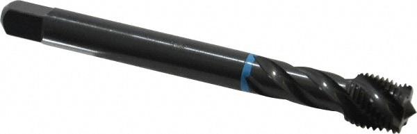 Emuge CU503210.5047 Spiral Flute Tap: 1/2-20, UNF, 4 Flute, Modified Bottoming, 3B Class of Fit, Cobalt, Oxide Finish Image