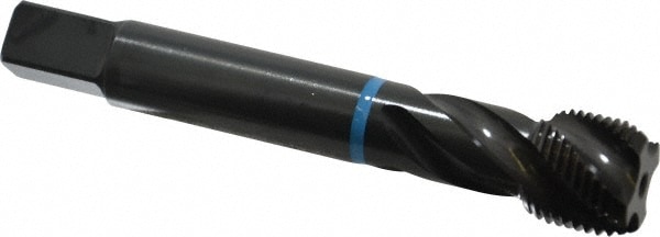 Emuge CU503200.5050 Spiral Flute Tap: 3/4-16, UNF, 4 Flute, Modified Bottoming, 2B Class of Fit, Cobalt, Oxide Finish Image