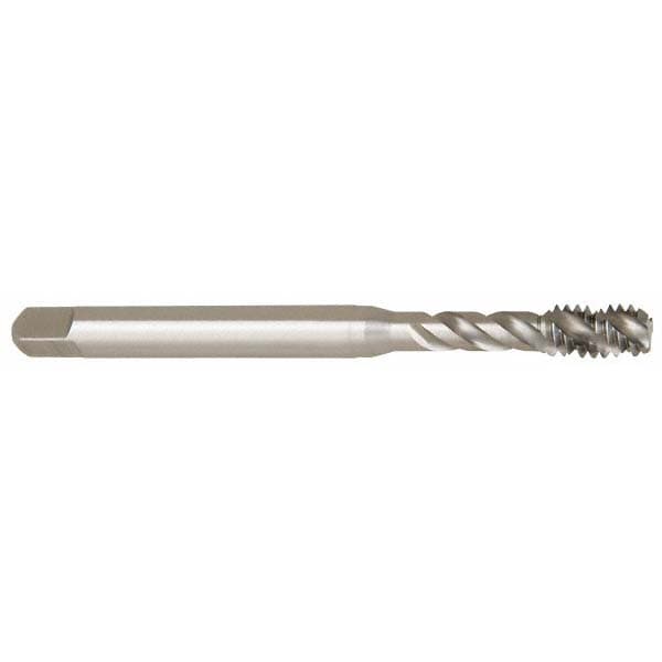 Emuge BU513500.5009 Spiral Flute Tap: 1/4-20, UNC, 3 Flute, Bottoming, 2B Class of Fit, Cobalt, Bright/Uncoated Image