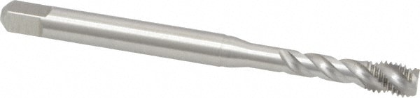 Emuge BU513500.5043 Spiral Flute Tap: 1/4-28, UNF, 3 Flute, Bottoming, 2B Class of Fit, Cobalt, Bright/Uncoated Image