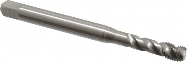 Emuge BU513500.5044 Spiral Flute Tap: 5/16-24, UNF, 3 Flute, Bottoming, 2B Class of Fit, Cobalt, Bright/Uncoated Image