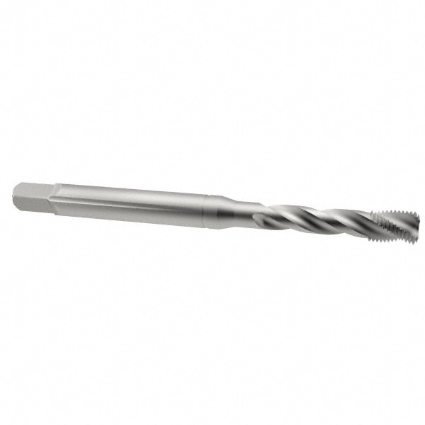 Emuge BU513500.5011 Spiral Flute Tap: 3/8-16, UNC, 3 Flute, Bottoming, 2B Class of Fit, Cobalt, Bright/Uncoated Image