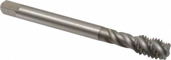 Emuge CU513500.5012 Spiral Flute Tap: 7/16-14, UNC, 4 Flute, Bottoming, 2B Class of Fit, Cobalt, Bright/Uncoated Image