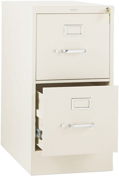 Hon 2 Drawer Putty Steel Vertical File Cabinet With Lock 02787364 Msc Industrial Supply