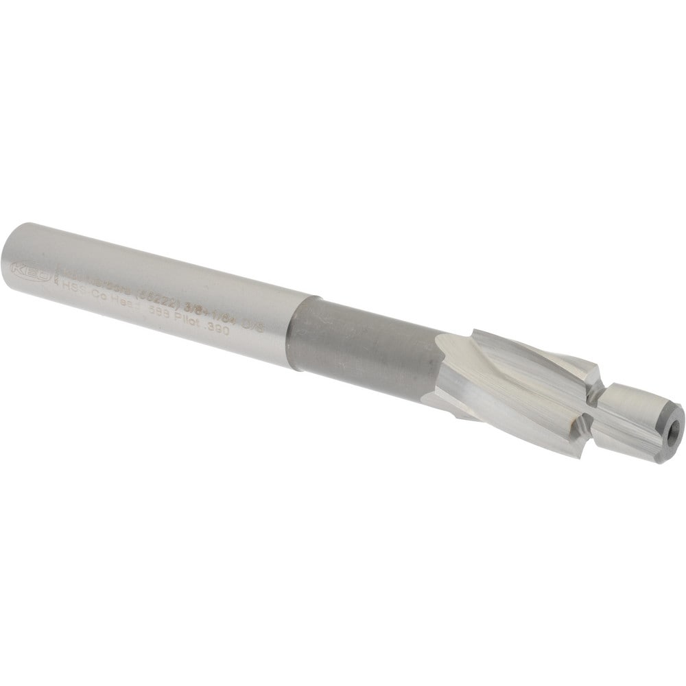 Solid Pilot Counterbore: 0.588" Dia, 0.39" Pilot, 3 Flutes