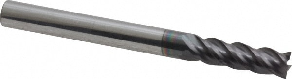 ProMax 155-01214 Square End Mill: 3/16 Dia, 5/8 LOC, 3/16 Shank Dia, 2 OAL, 4 Flutes, Solid Carbide Image