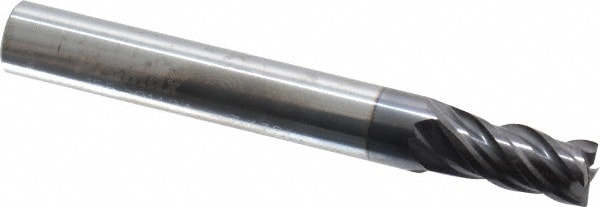 ProMax 155-01424 Square End Mill: 7/32 Dia, 3/8 LOC, 1/4 Shank Dia, 2 OAL, 4 Flutes, Solid Carbide Image