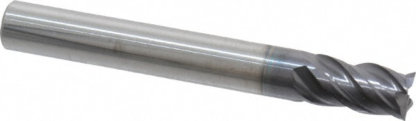 ProMax 155-01624 Square End Mill: 1/4 Dia, 3/8 LOC, 1/4 Shank Dia, 2 OAL, 4 Flutes, Solid Carbide Image