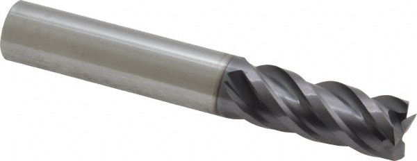 ProMax 155-02414 Square End Mill: 3/8 Dia, 7/8 LOC, 3/8 Shank Dia, 2-1/2 OAL, 4 Flutes, Solid Carbide Image