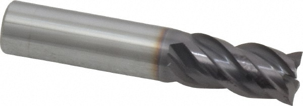 ProMax 155-02424 Square End Mill: 3/8 Dia, 5/8 LOC, 3/8 Shank Dia, 2 OAL, 4 Flutes, Solid Carbide Image