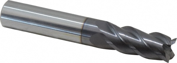 ProMax 155-02814 Square End Mill: 7/16 Dia, 1 LOC, 7/16 Shank Dia, 2-3/4 OAL, 4 Flutes, Solid Carbide Image