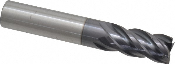 ProMax 155-03214 Square End Mill: 1/2 Dia, 1 LOC, 1/2 Shank Dia, 3 OAL, 4 Flutes, Solid Carbide Image