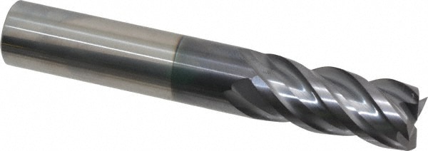 ProMax 155-03614 Square End Mill: 9/16 Dia, 1-1/4 LOC, 9/16 Shank Dia, 3-1/2 OAL, 4 Flutes, Solid Carbide 