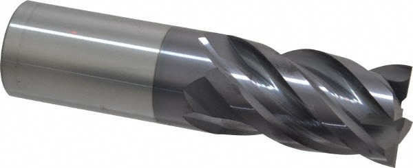 ProMax 155-06414 Square End Mill: 1 Dia, 1-3/4 LOC, 1 Shank Dia, 4 OAL, 4 Flutes, Solid Carbide 