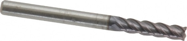 ProMax 156-10814 Corner Radius End Mill: 1/8" Dia, 1/2" LOC, 0.01" Radius, 4 Flutes, Solid Carbide Image