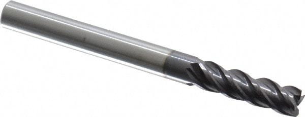 ProMax 156-11214 Corner Radius End Mill: 3/16" Dia, 5/8" LOC, 0.01" Radius, 4 Flutes, Solid Carbide Image