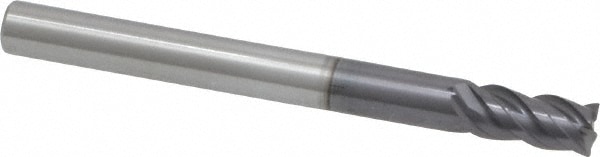 ProMax 156-11224 Corner Radius End Mill: 3/16" Dia, 3/8" LOC, 0.01" Radius, 4 Flutes, Solid Carbide Image