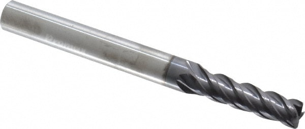 ProMax 156-31414 Corner Radius End Mill: 0.2188" Dia, 3/4" LOC, 0.02" Radius, 4 Flutes, Solid Carbide Image