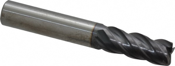 ProMax 156-32414 Corner Radius End Mill: 3/8" Dia, 7/8" LOC, 0.02" Radius, 4 Flutes, Solid Carbide Image