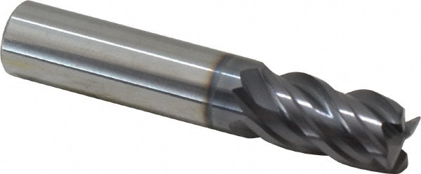 ProMax 156-32424 Corner Radius End Mill: 3/8" Dia, 5/8" LOC, 0.02" Radius, 4 Flutes, Solid Carbide Image