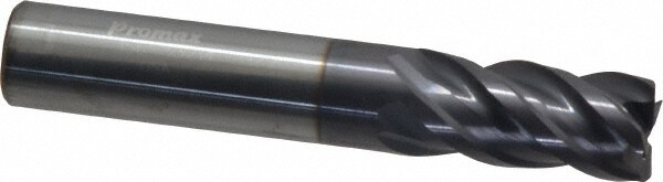 ProMax 156-33214 Corner Radius End Mill: 1/2" Dia, 1" LOC, 0.02" Radius, 4 Flutes, Solid Carbide Image