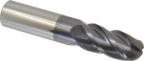 ProMax 157-04814 Ball End Mill: 0.75" Dia, 1.625" LOC, 4 Flute, Solid Carbide Image