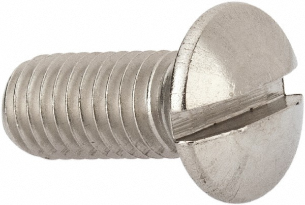 Value Collection M4SOM0080020CP Machine Screw: Oval Head, Slotted Image
