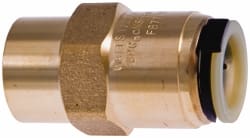 Push-To-Connect Tube to Female & Tube to Female NPT Tube Fitting: 1/2" Thread, 1/2" OD