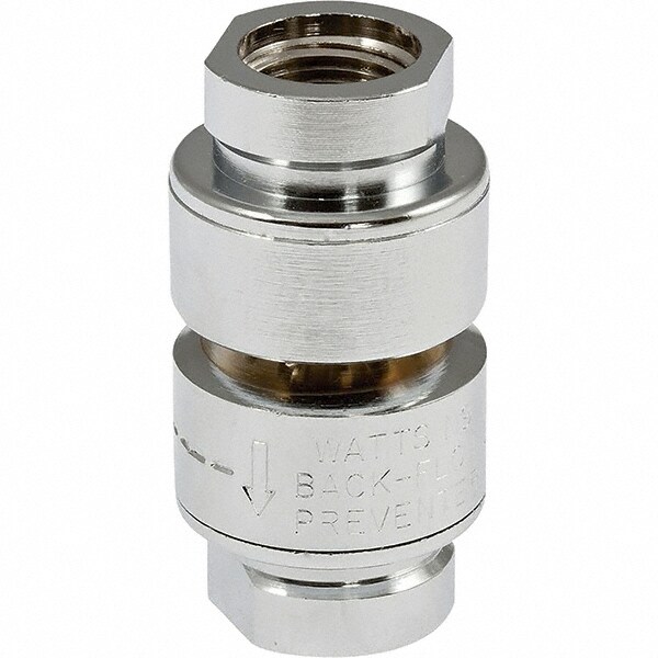 Vacuum-Breaker Valves; Type: Dual Check ; Valve Type: Dual Check Vacuum Breaker ; Material: Brass ; Pipe Size: 3/8 (Inch); End Connections: Female ; End Connection: Female