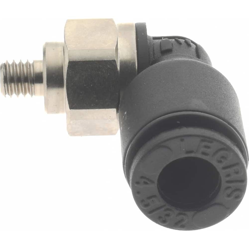 Push-To-Connect Tube Fitting: Male Elbow, M3 x 0.5 Thread