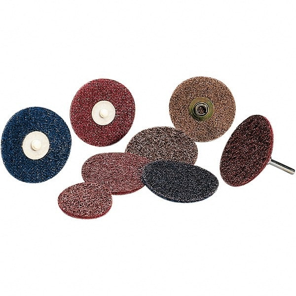 Quick-Change Disc: Roloc TSM, 1-1/2" Dia, Aluminum Oxide, Non-Woven