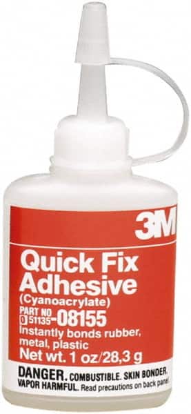 Quick Fix Adhesive Glue: 1 oz Bottle, Clear