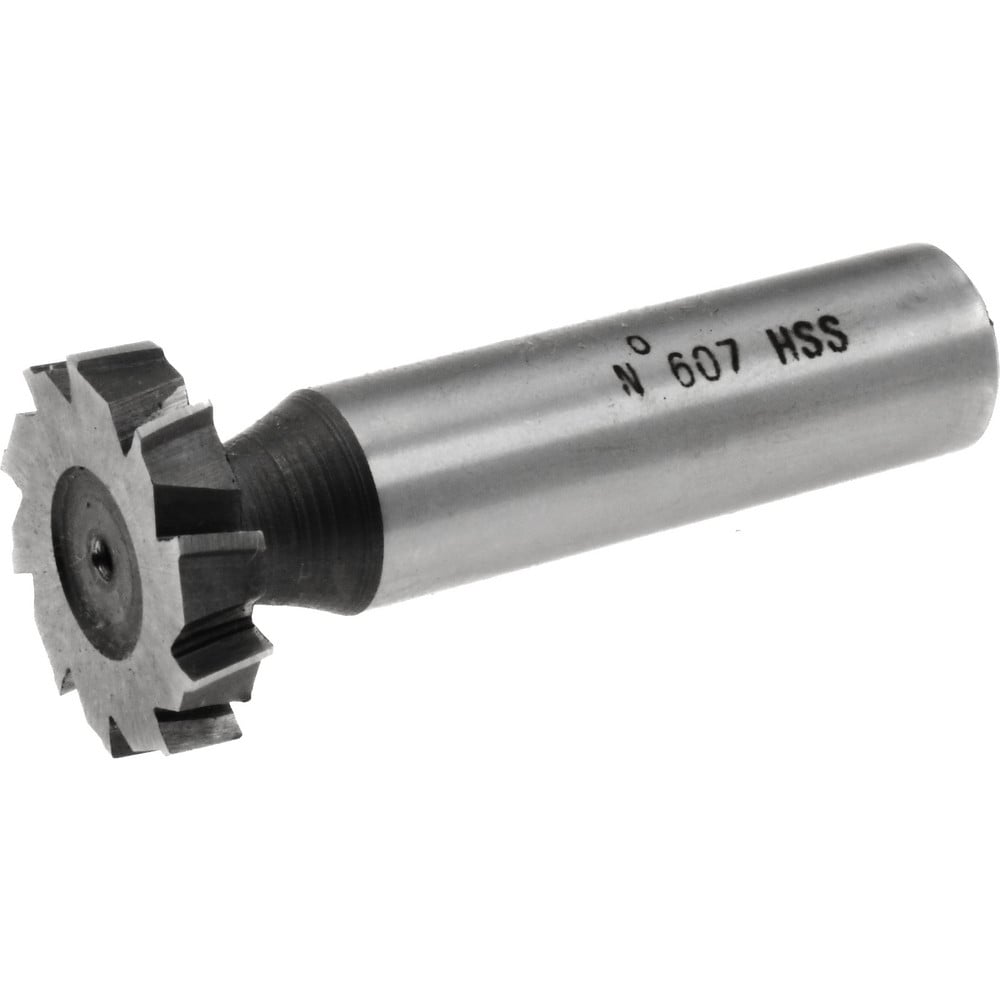 Woodruff Keyseat Cutter: 0.875" Cut Dia, 0.1875" Cut Width, 1/2" Shank Dia, Staggered Tooth