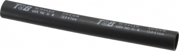 Thomas & Betts HS12-6L Heat-Shrink & Cold-Shrink Sleeve: 1/2" ID Before Shrinking, 0.151" ID After Shrinking, 6" OAL Image