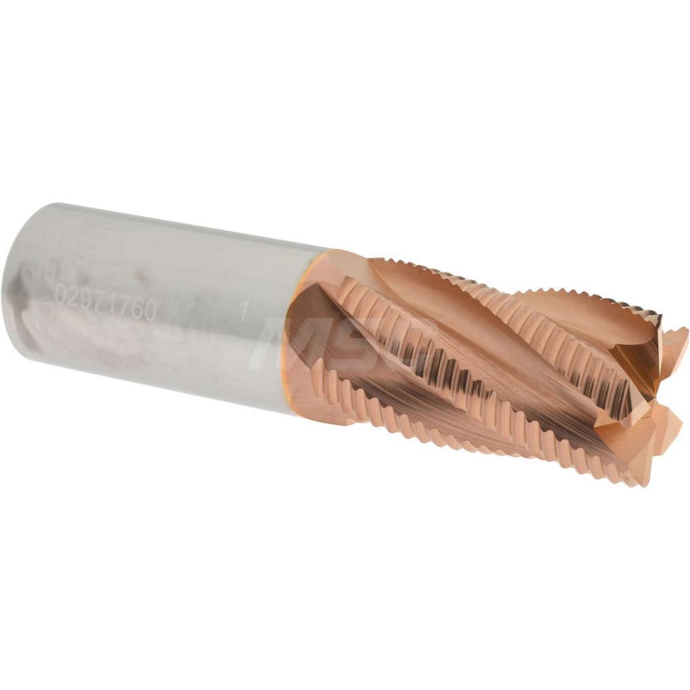 Square End Mill: 1'' Dia, 1-3/4'' LOC, 1'' Shank Dia, 4'' OAL, 5 Flutes, Solid Carbide