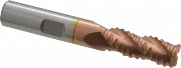 Accupro 12176785 Square End Mill: 3/8 Dia, 7/8 LOC, 3/8 Shank Dia, 2-1/2 OAL, 3 Flutes, Solid Carbide 