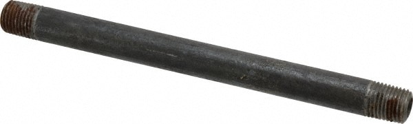 Schedule 80, 1/4" Diam x 6-1/2" Long Black Pipe Nipple