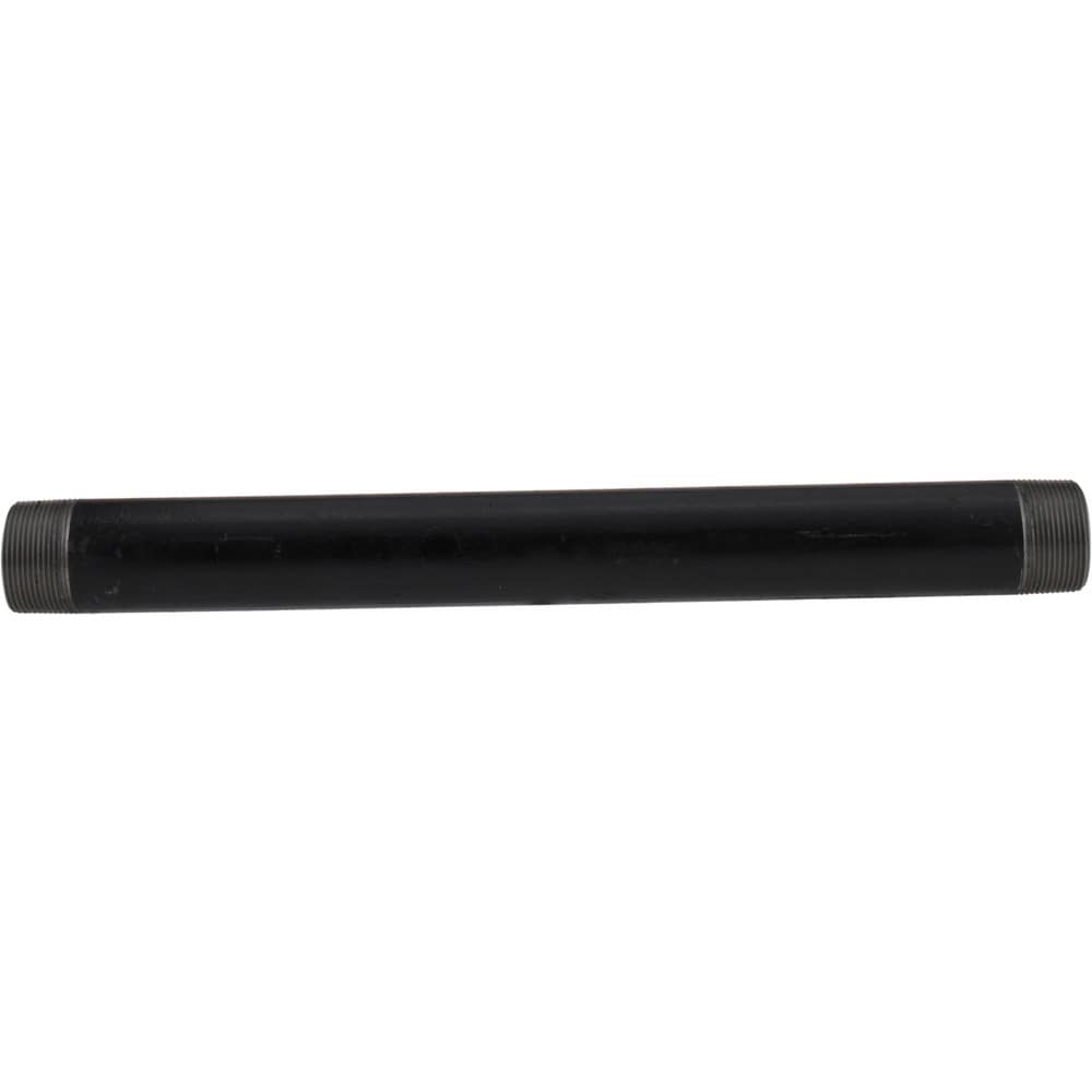 Black Pipe Nipple: 1-1/2" Dia x 18" Long, Schedule 80