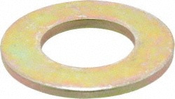 Made in USA 2994978 1" Screw SAE Flat Washer: Alloy Steel, Zinc Yellow Dichromate Finish Image