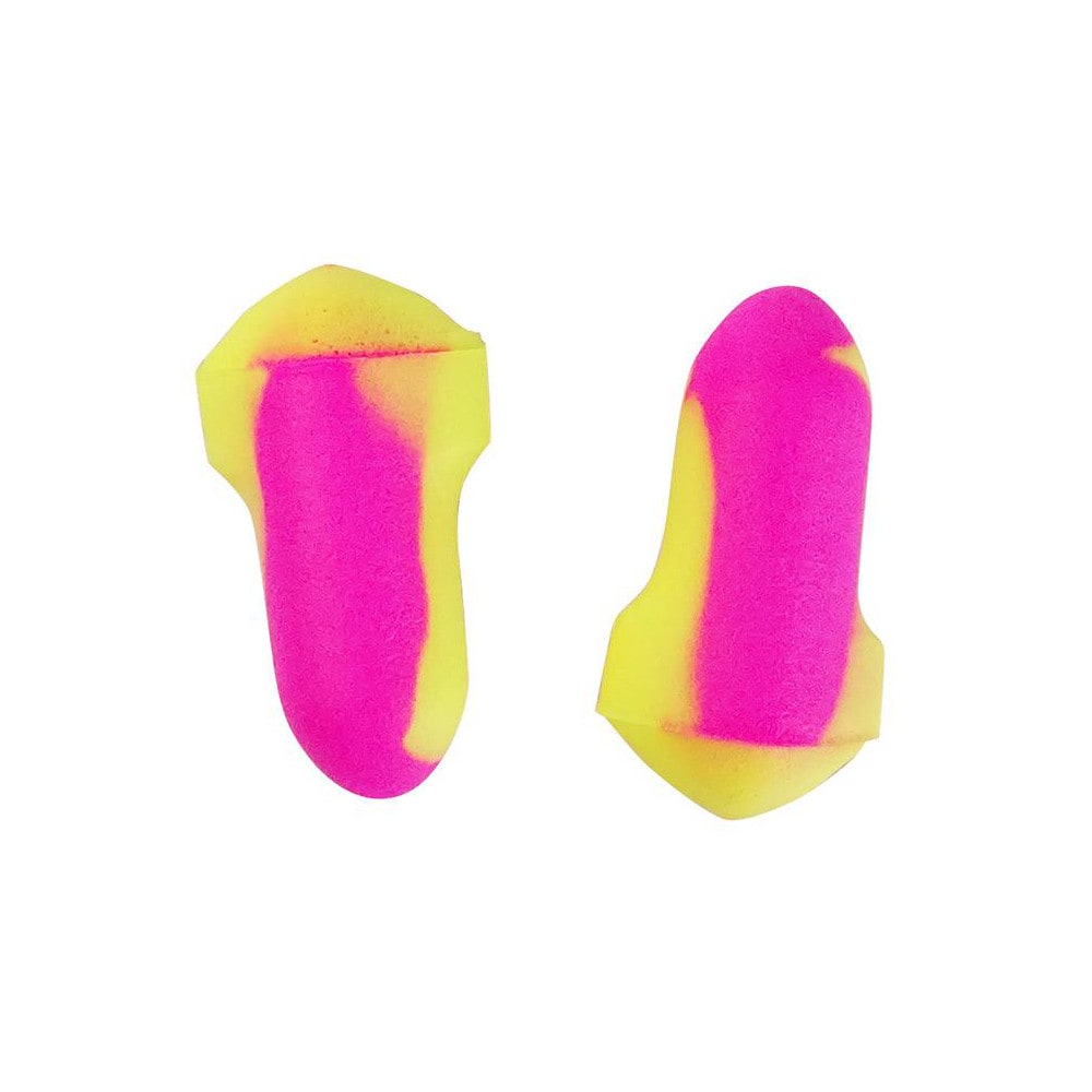 Earplugs; Attachment Style: Uncorded ; Noise Reduction Rating (dB): 31.00 ; Insertion Method: Form & Insert ; Plug Shape: T-Shape ; Plug Color: Yellow; Pink ; Plug Material: Foam