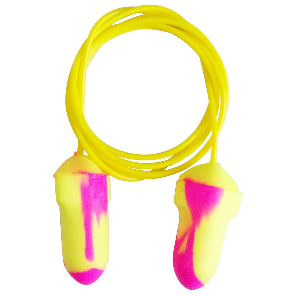 Earplugs; Attachment Style: Corded ; Noise Reduction Rating (dB): 31.00 ; Insertion Method: Form & Insert ; Plug Shape: T-Shape ; Plug Color: Yellow; Pink ; Plug Material: Foam