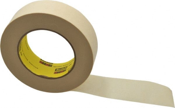 Masking Tape: 38 mm Wide, 60 yd Long, 5.9 mil Thick, Tan